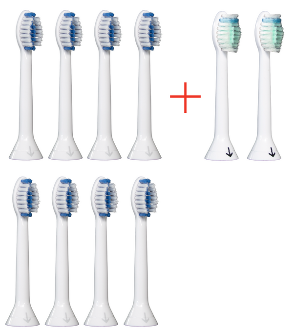 Complete Care Kit for Braces, Electric Toothbrush, Rechargeable with 8 Heads Bonus 2 AFTERCARE