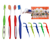 Braces Toothbrush| Soft Bristle Orthodontic Toothbrush for Cleaning Ortho Braces | U Shaped Portable Toothbrushes for Braces| Set of 4